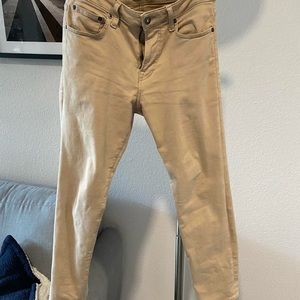 Express slim straight khaki colored jeans. 28x28